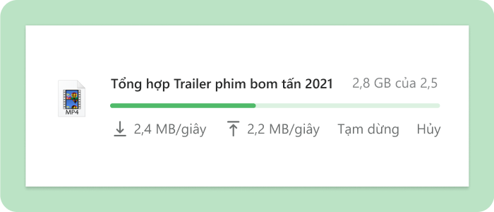 Theo dõi tiến trình tải torrent