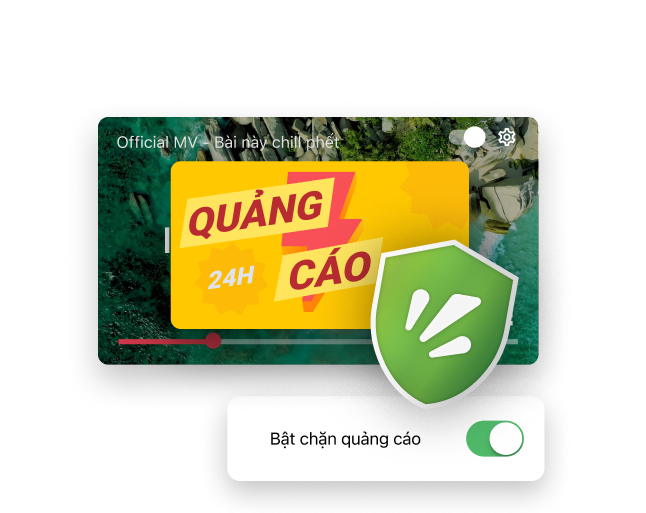 Nghe nhạc YouTube không quảng cáo