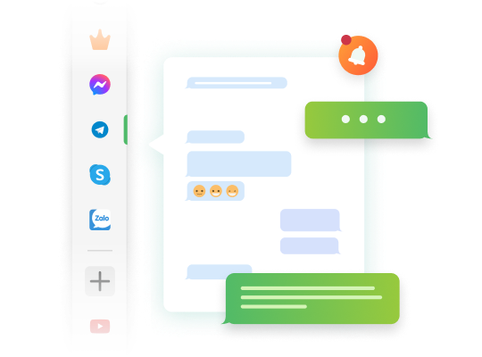 Read messages, chat with friends on Sidebar