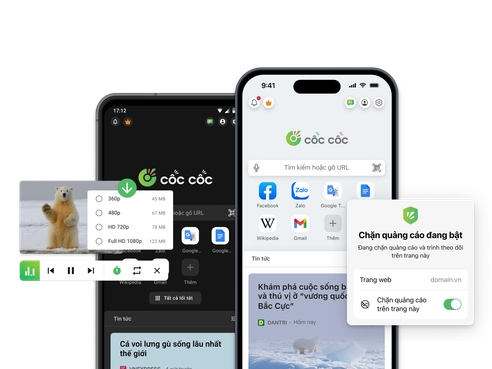 Nghe nhạc YouTube tắt màn hình miễn phí với trình duyệt Cốc Cốc