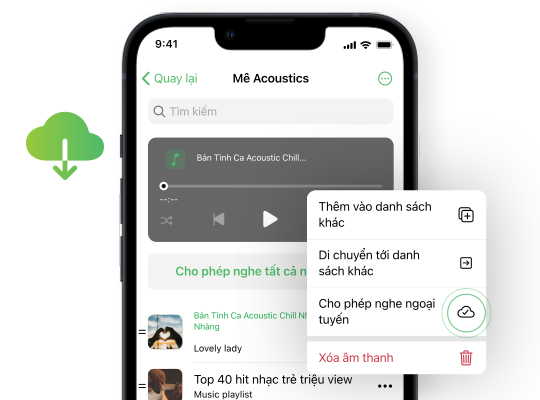 Không có kết nối mạng? Vô tư nghe nhạc offine
