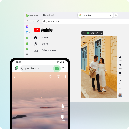 Tải video YouTube short về điện thoại máy tính	