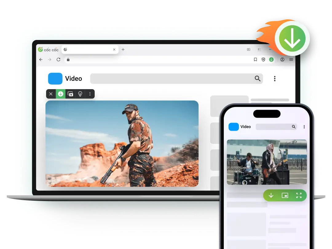 Tải video, tải nhạc về điện thoại, máy tính nhanh