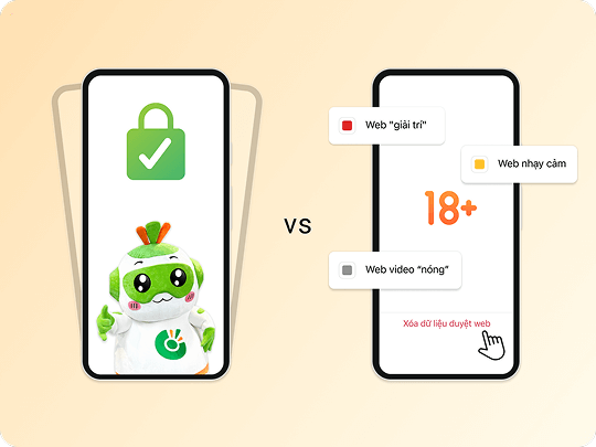 Lắc sạch sẽ vs. Khoá trình duyệt		