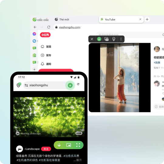 Tải video Xiaohongshu về điện thoại máy tính		