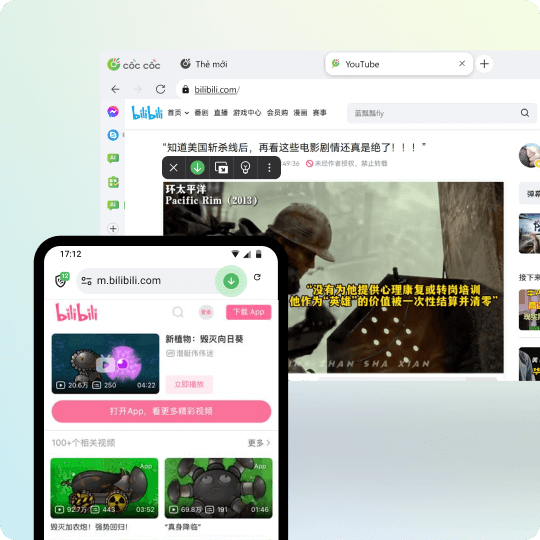 Tải video Bilibili về điện thoại máy tính		
